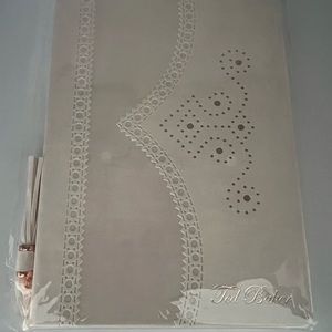 New Ted Baker Brogues Lined Notebook Pink